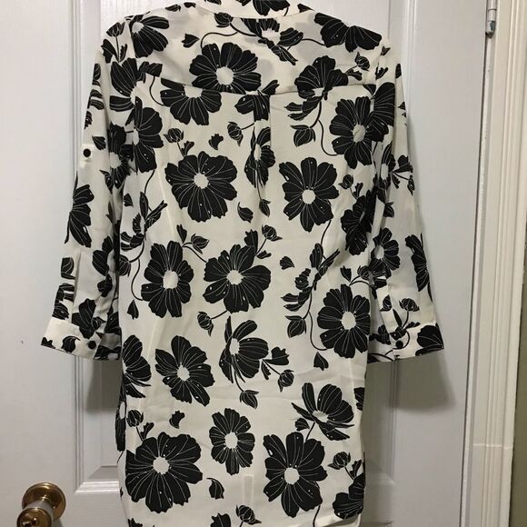 Icone Simons Floral Longsleeves Blouse Top XS - Picture 2 of 11